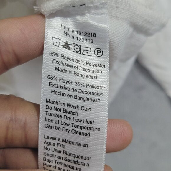 NEW Jachs Girlfriend Womens White Long Sleeve Button-Up Shirt Size XL H600 - Picture 6 of 10